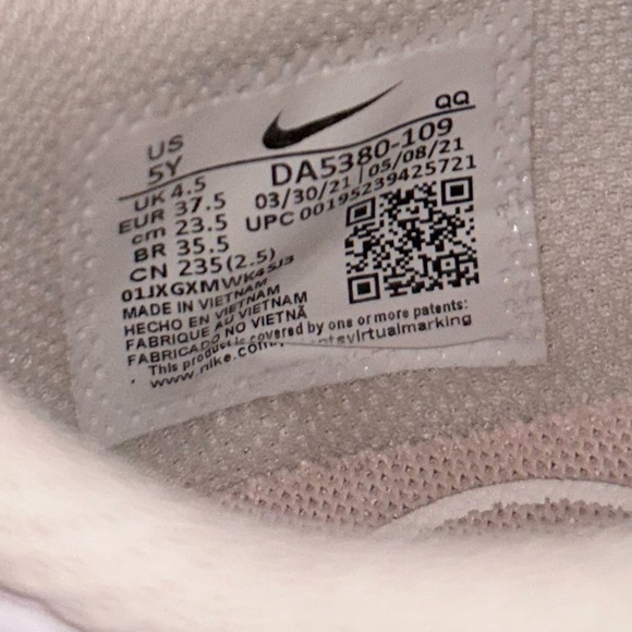 NIKE Court Legacy GS 'White Pink Foam' - Picture 6 of 6